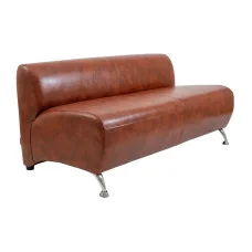 Sofa Florida, upholstery - Leather Madras Whiskey